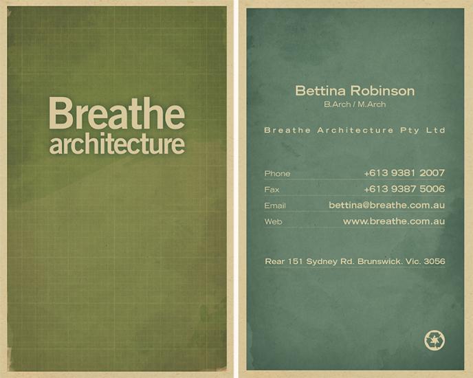 Breather Architecture Business Card