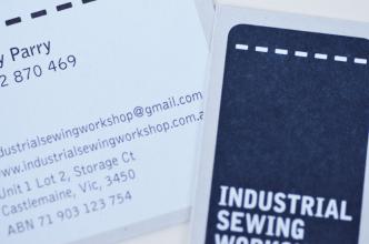 Industrial Sewing Workshop Business Cards