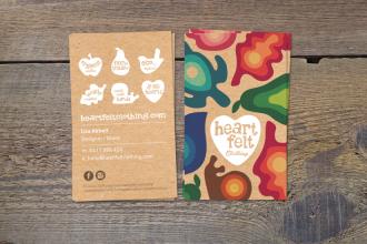 Heartfelt Clothing business cards